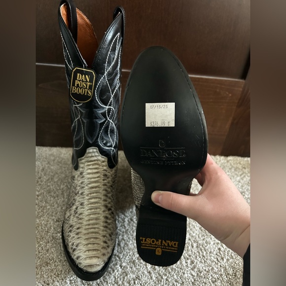 NWT Dan Post Python Boots - Picture 4 of 4